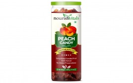 NourishVitals Peach Candy   Plastic Jar  200 grams